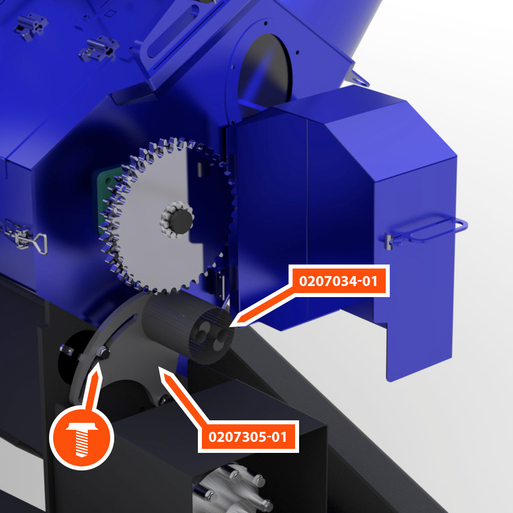 How to check chaser bin drive chain tension