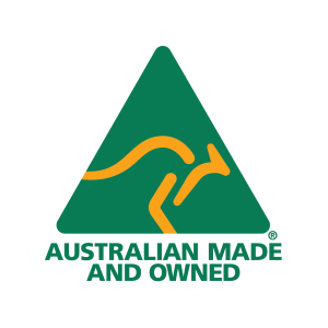 Australian made and owned logo